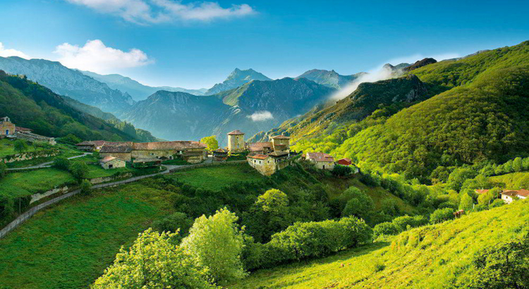 Spanien Asturien Berglandschaft Banduxu Turismo Asturias